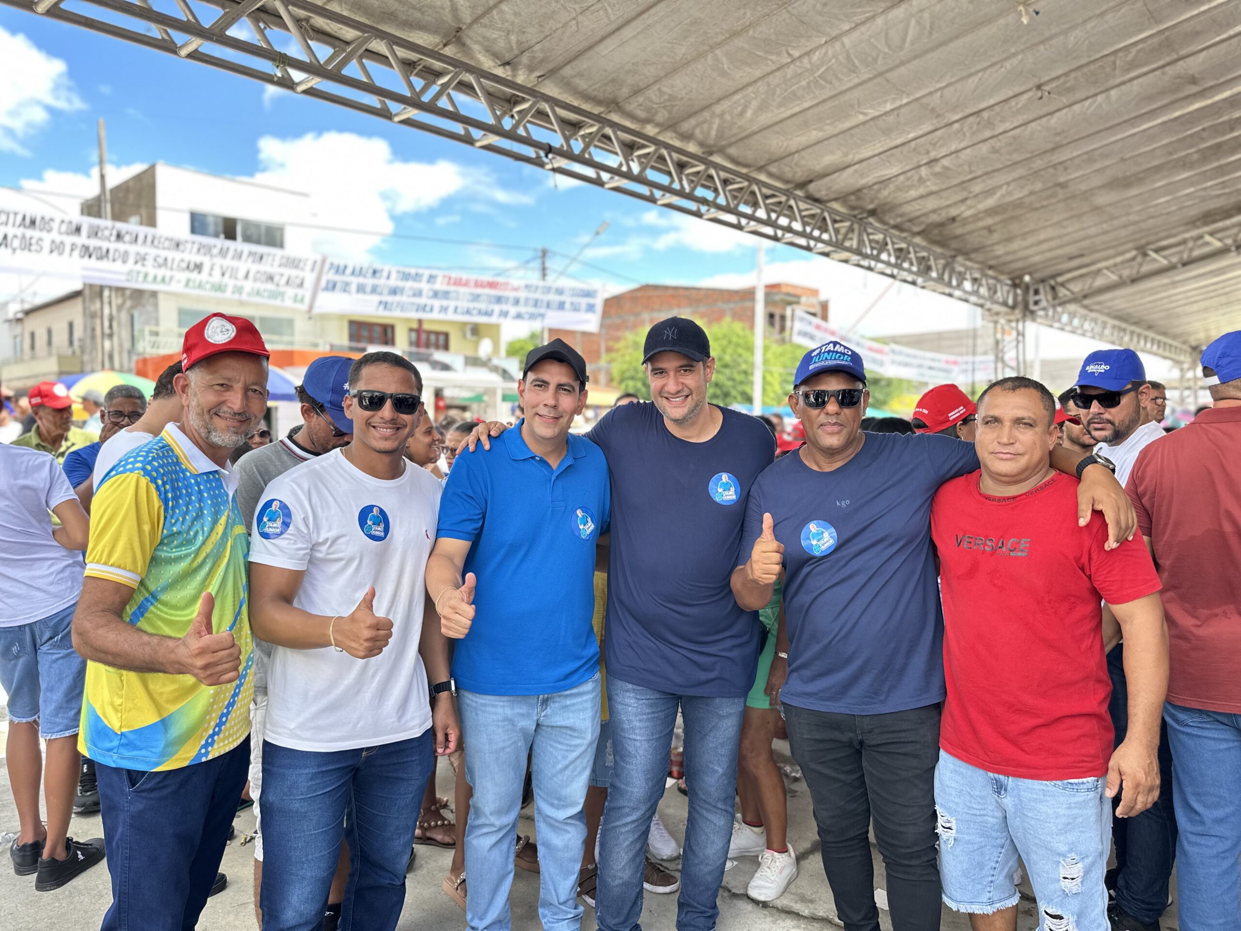 Deputado Júnior Nascimento participa da Festa do Trabalhador em Riachão do Jacuípe
