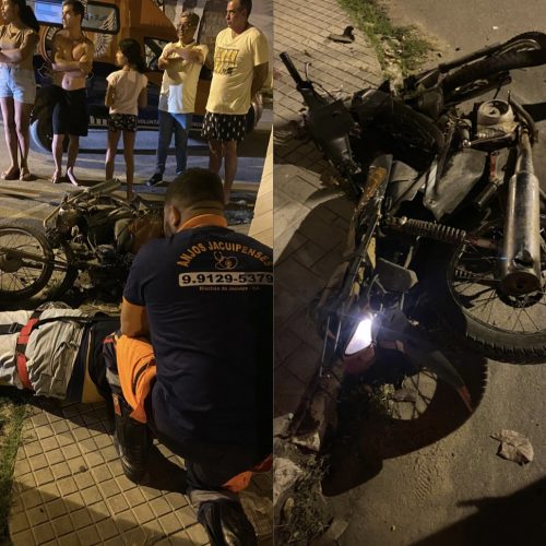 Colisão entre duas motos deixa homem ferido em Riachão do Jacuípe