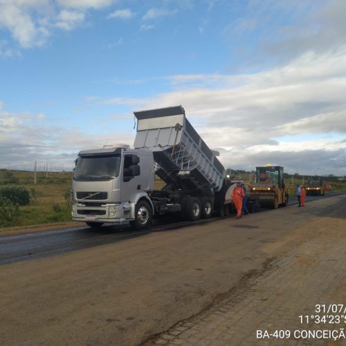 Seinfra orienta motoristas sobre procedimentos de segurança em trecho em obras na BA-120