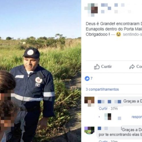 Esposa e filha de PM são encontradas amarradas em porta-malas de carro após sequestro no sul da Bahia