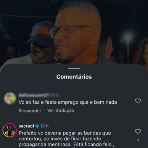 Santaluz: Empresário cobra dívida de prefeito em rede social