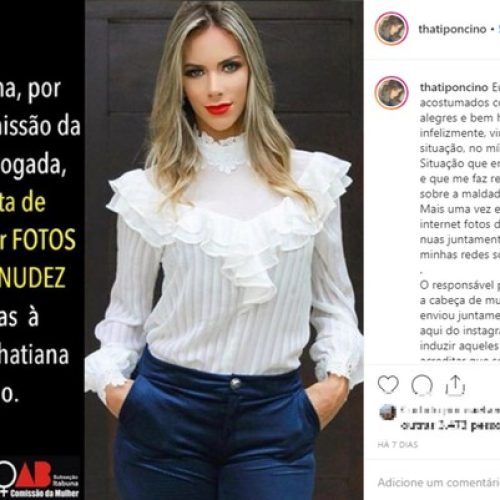Advogada denuncia divulgação de fotos falsas de nudez atribuídas a ela na web