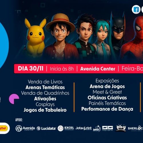 Comic Summit 2025 celebra 10 anos de cultura pop, criatividade e inovação em Feira de Santana