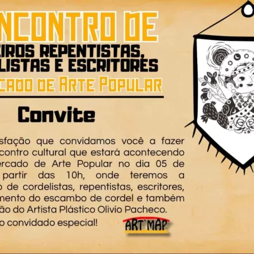 Mercado de Arte Popular sedia 1º encontro de violeiros, repentistas, cordelistas e escritores