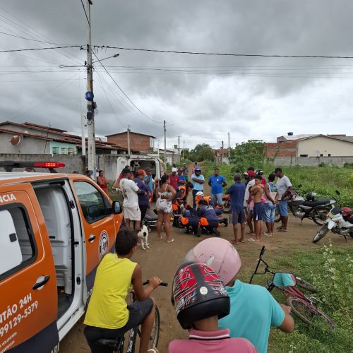 Casal sofre acidente de motocicleta em bairro de Riachão do Jacuípe