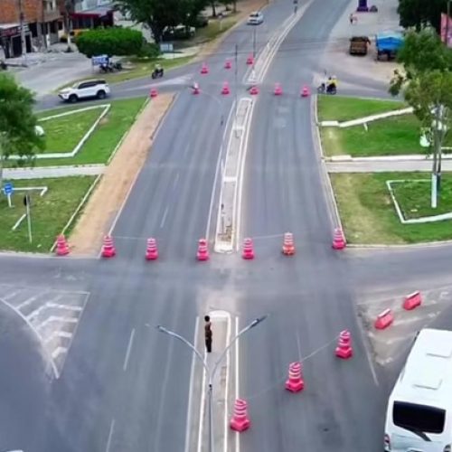 Seinfra autoriza intervenção definitiva em rotatória da BA 409 em Serrinha