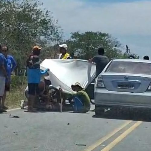Grave acidente na BA-233 deixa um homem morto entre Riachão do Jacuípe e Ichu