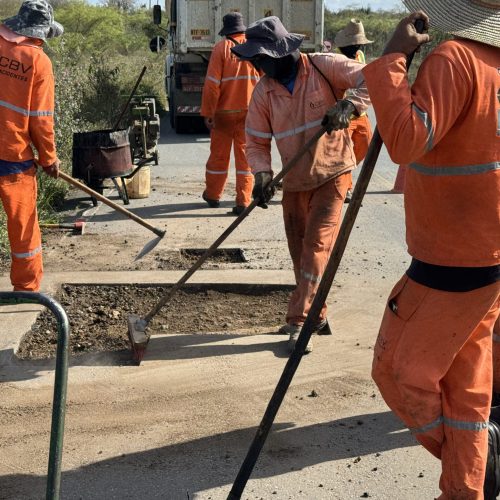 CBV inicia operação tapa-buraco na BA-120, no trecho que liga Riachão do Jacuípe a Serra Preta