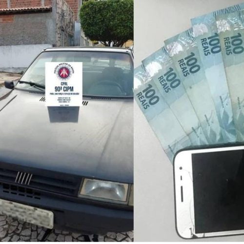 Nova Fátima: Polícia Militar recupera veículo roubado