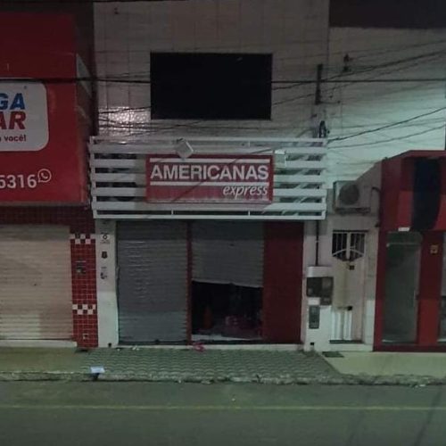 Loja Americanas express é arrombada no centro de Riachão