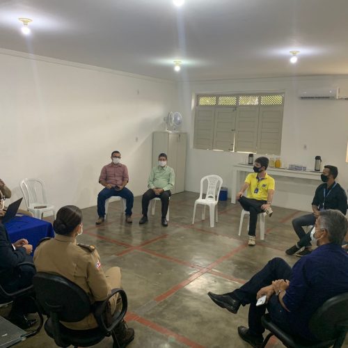 Reunião discute monitoramento eletrônico na cidade de Riachão do Jacuípe