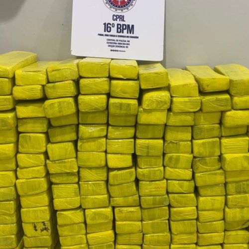CETO do 16ºBPM apreende 130 kg de maconha na BR-116 transportados em dois veículos