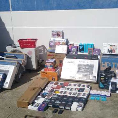 Material apreendido pela PM 