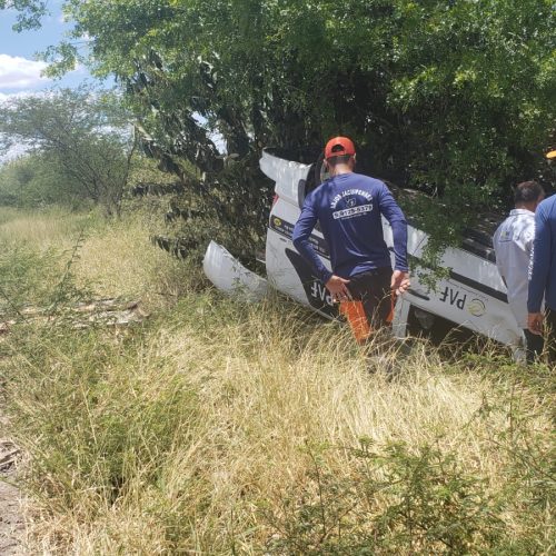 Carro funerário capota na BR-324 em R. do Jacuípe