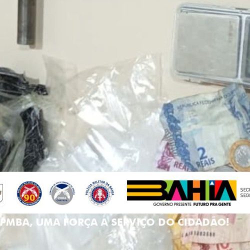 Suspeito é preso com submetralhadora e drogas em Riachão do Jacuípe