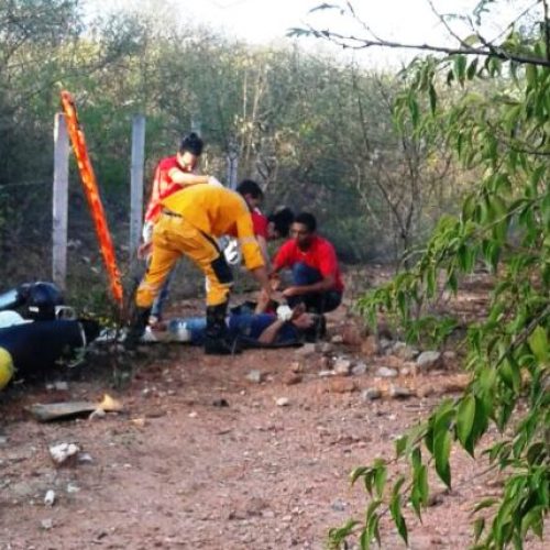 Motociclista é encontrado inconsciente após acidente em Conceição do Coité