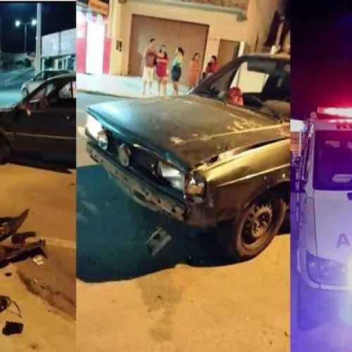 Jovem sofre lesões graves em membro inferior em acidente envolvendo carro e moto