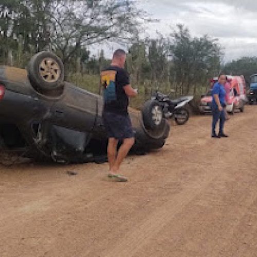 Mãe e filha ficam feridas em acidente na estrada de Ichu