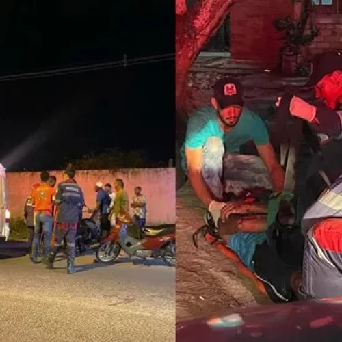 Dois acidentes envolvendo motociclistas quase que ao mesmo tempo em locais diferentes