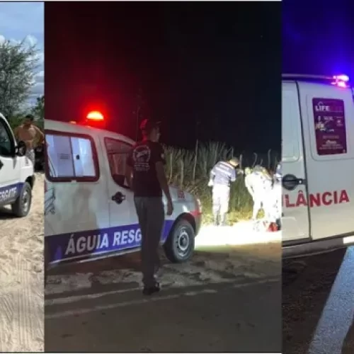 Três acidentes envolvendo motocicletas em Coité; Águia Resgate prestou socorro às vítimas