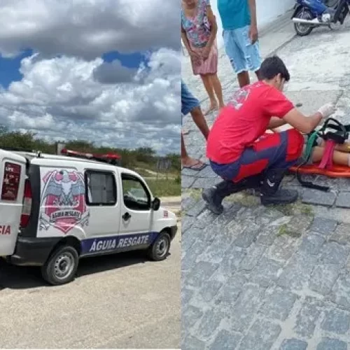 Águia Resgate presta socorro às vitimas de dois acidentes neste domingo, um deles envolveu criança com fratura exposta