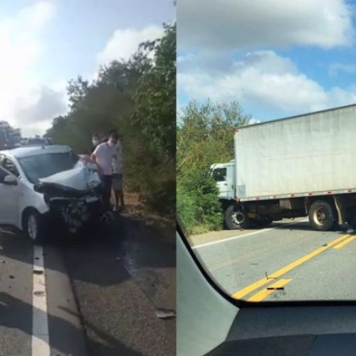 Riachão: Mãe e duas filhas ficam feridas após acidente na BR-324