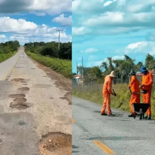 Seinfra emite nota após matéria do JN sobre BA-120 trecho que liga Cansanção a Queimadas