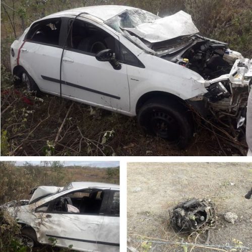 Homem morre vítima de capotamento no município de Monte Santo