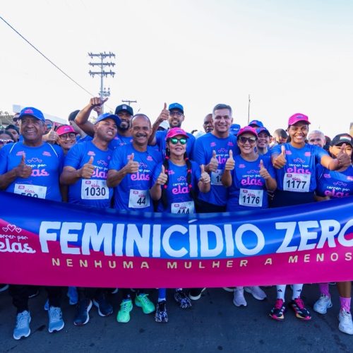 Riachão recebe Correr por Elas com recorde de 2,3 mil inscritos e arrecada 10 toneladas de alimentos