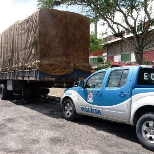 Decarga recupera 45 toneladas de madeira roubada em Araci