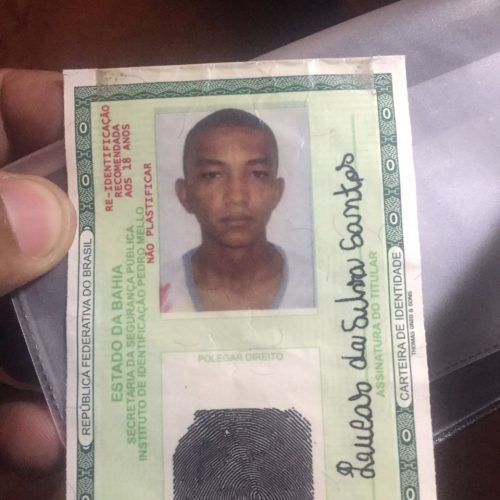 Jovem de 18 anos foi morto a tiros em Riachão do Jacuípe