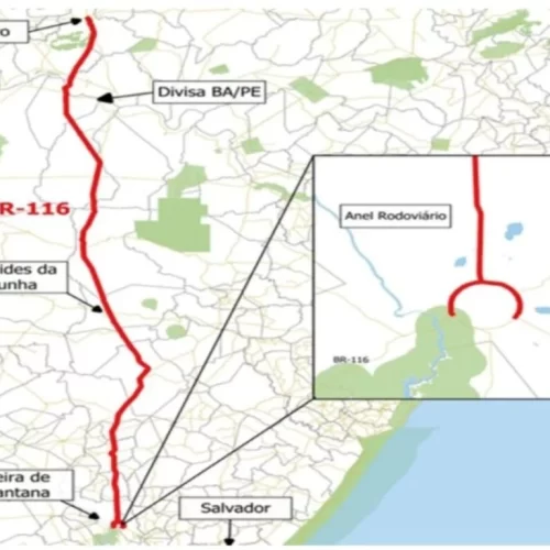 BR-116 BA/PE: leilão que conecta anel de contorno de Feira de Santana a Pernambuco será em março e deve gerar mais de 60 mil empregos