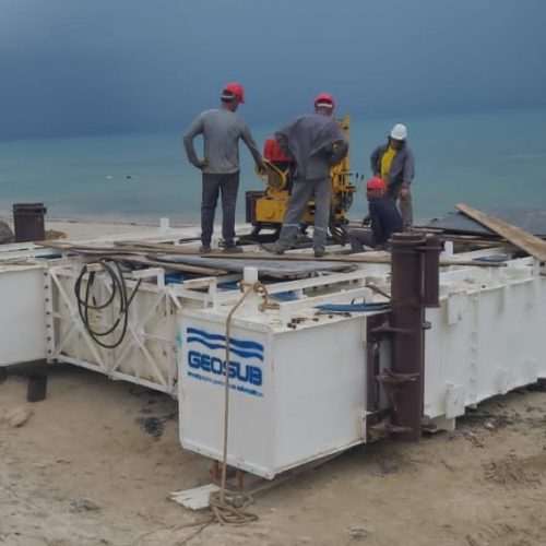 Ponte Salvador-Itaparica: começa montagem de plataforma para sondagem em Vera Cruz