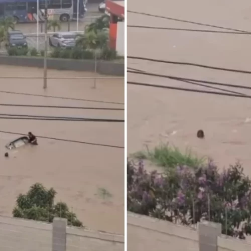 Mulher desaparece após ser arrastada por enxurrada em Vitória da Conquista