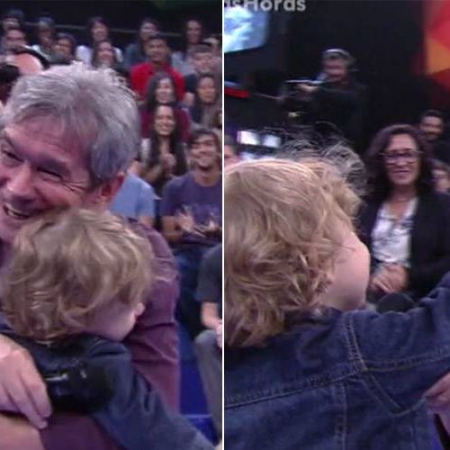Filho de Serginho Groisman rouba a cena com participação no ‘Altas Horas