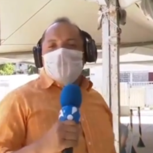 Repórter descobre ao vivo que está com Covid-19; vídeo